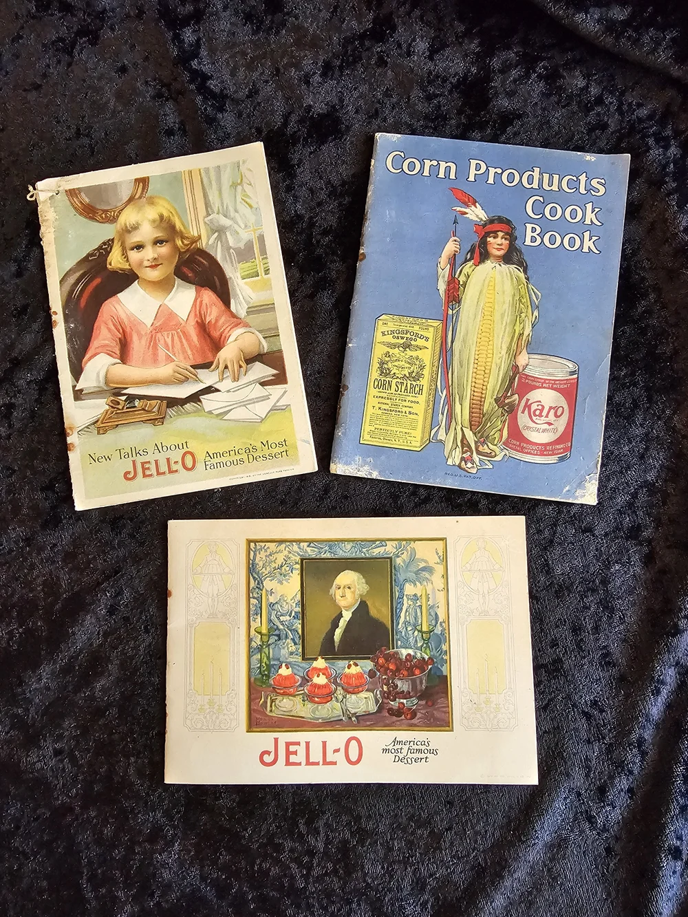 Vintage 1920s-1930s Advertising Cookbooks & Jell-O Pamphlets - Lot of 3